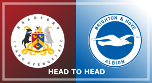 Image of the Bradford (Park Avenue) and Brighton and Hove crests side by side