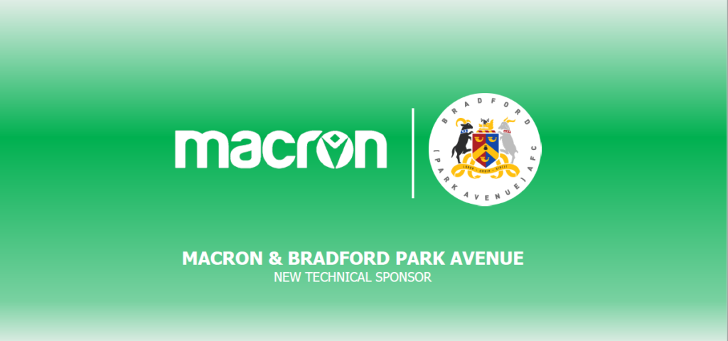 The Avenue Sign Three Year Deal With Italian Brand Macron Bradford Park Avenue Afc