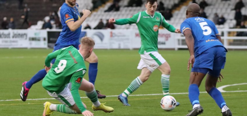 Church slides it to Hopper for the third goal