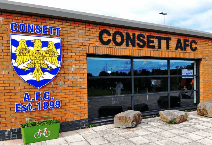CONSETT AFC, Belle View Stadium, Delves Lane, Consett, County Durham DH8 7BF