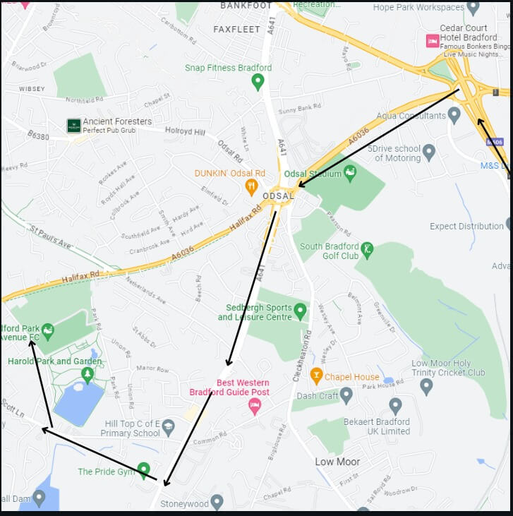 Bradford (Park Avenue) AFC News - ROADWORKS ON HALIFAX ROAD