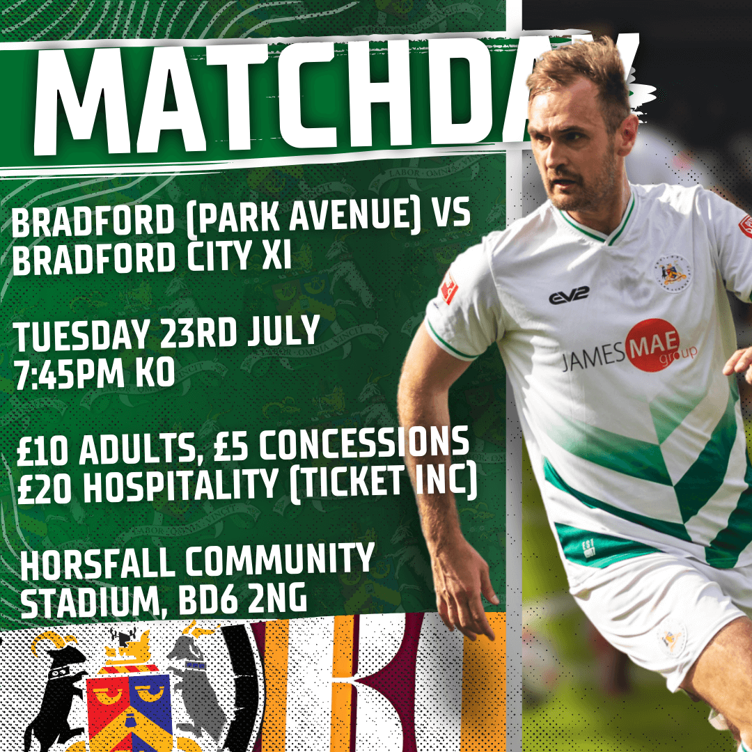 Bradford (Park Avenue) AFC News - IT IS MATCHDAY – COME WATCH AVENUE ...