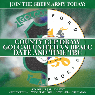 West Riding County Cup Draw! Avenue face Golcar United!
