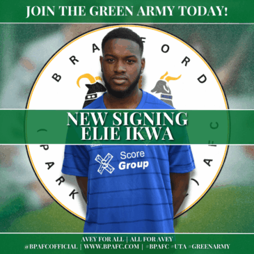 Bradford (Park Avenue) Sign Elie Ikwa in First Signing Under Manager Craig Elliott