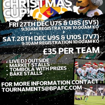 Exciting News! Bradford (Park Avenue) AFC are hosting their first ever Christmas Cup! (24/25 season)