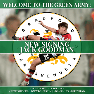 Bradford (Park Avenue) AFC Secure Loan Signing of Talented Doncaster Rovers Centre-Forward Jack Goodman