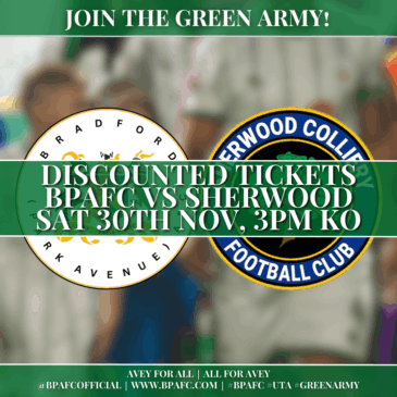 🎉 BLACK FRIDAY DEAL: Discounted Tickets for Saturday’s Match vs Sherwood Colliery! 🎉