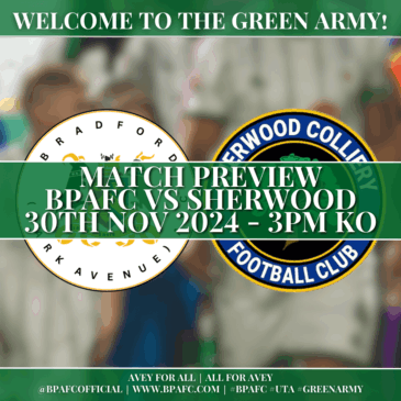 Matchday Preview: Bradford (Park Avenue) vs. Sherwood Colliery