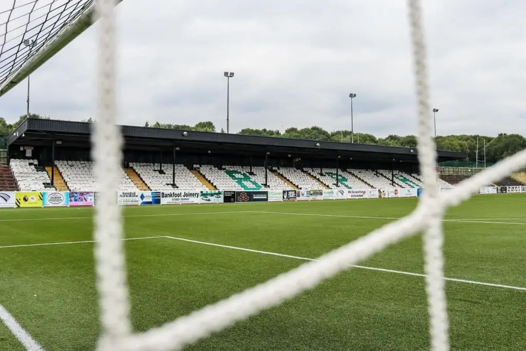 Horsfall Stadium Main Stand Through The Nets